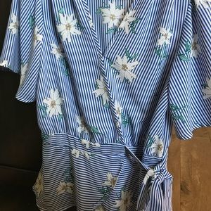 Wrap, flowy, dress blouse